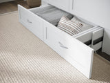 Hamilton Full Murphy Bed Chest In White