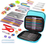 Gemsy 118 Pcs Crochet Hook Set & Knitting Needles Kit For Beginners Complete Crochet And Knitting Tools Set With Accessories 