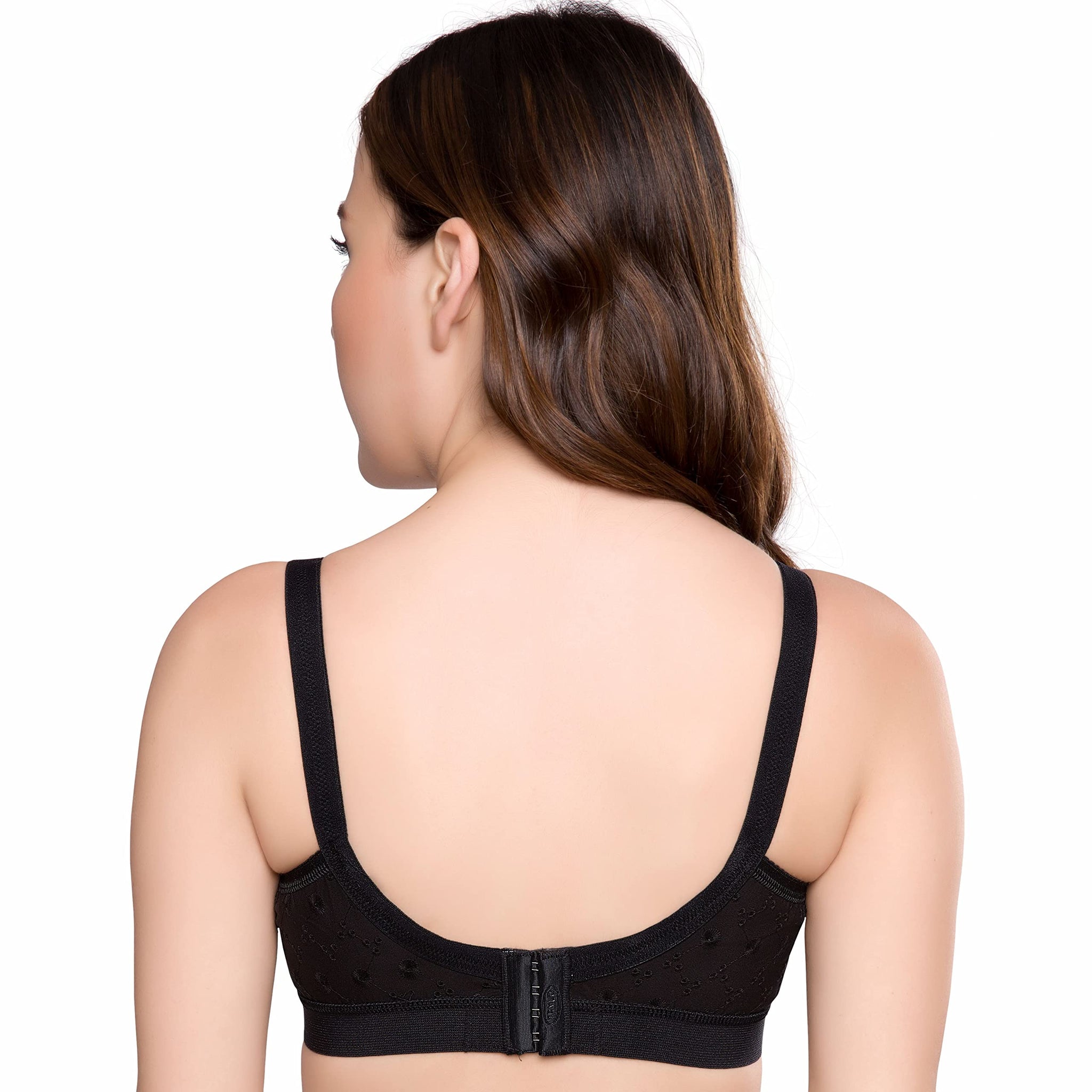 Trylo Women'S Non-Wired Bra (Krutika Chiken_Black_44G),BLACK,44,B07Z5DYL7N