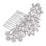 Ammei Headpiece Silver Wedding Hair Comb With Pearls And Crystals Wedding Hair Accessories Bridal Headpiece Or For Parties