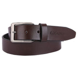 Creature Plain Solid Formal/Casual Brown Genuine Leather Belts For Men CreTmb12632