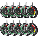 SAFELIFE Tire Tread Depth Gauge, 10 Pack Dial Type Tire Tread Depth Gauge Professional for Motorcycle, Car,Truck and Bus,Easy Re