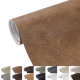 Faux Leather Fabric, 55 Wide 1.3mm Thicken Upholstery Fabric by The Yard Soft Marine Vinyl Fabric Vintage PU Leather Sheets for 