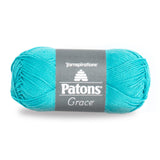 Patons Grace Yarn, 1.75 oz, Aquifer, 1 Ball