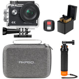 AKASO EK7000 4K30fps 20MP Action Camera EIS Ultra HD 131FT Waterproof Underwater Camera with Waterproof Floating Hand Grip Bundl