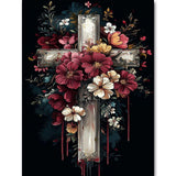 igoodom Cross Diamond Art Kits for Adults, Christian Diamond Painting Kit, Full Drill Round Religious Diamond Art Kits, DIY Gem 