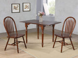 Sunset Trading Andrews 48 Rectangular Extendable Drop Leaf Dining Table - Chestnut Brown - Seats 6