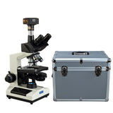 OMAX 40X-2500X 18MP USB3 Plan Phase Contrast Trinocular Lab LED Microscope with Hard Aluminum Case