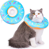 Hpetppy Cat Cone Collar Soft, Cat Recovery Collar for Wound Healing Cute Donut Adjustable Kittens Cones to Stop Licking Comforta