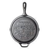 Lodge 10.25 Inch Cast Iron Skillet - Pre-Seasoned Frying Pan with Teardrop Handle - Oven, Stovetop, Grill & Campfire Use - Made 