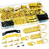 Picture Hanging Kit ,353PCS Picture Hangers Heavy Duty Picture Hanging Hooks with Screws,Sawtooth Hardware for Frames Painting, 