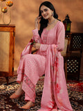 Libas Women'S Georgette Kurta Set (48851 Peach 2Xl