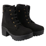 Shoetopia Women And Girls Black Boots,Black,7,B09V34XMFY