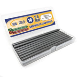 June Gold 18 Pieces, 5.6 mm 2B Lead Refills, 120 mm Length, Extreme Bold Thickness, Break Resistant Lead/Graphite