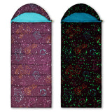 AceCamp 3 Seaons Sleeping Bags for Youth Boys and Girls, Lightweight Glowing in The Dark, Perfect for Slumber Parties, Camping a