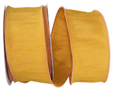 Reliant Ribbon 92975W-688-40H Dupioni Supreme Wired Edge Ribbon, 2-1/2 Inch X 20 Yards, Mustard