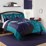 NORTHWEST Charlotte Hornets Officially Licensed NBA Comforter Set - Full/Queen & Twin/Twin XL - Soft Bedding with Team Logo & Pi