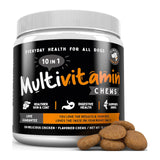 Finest For Pets Multivitamin Dog Supplement - 10 in 1 with Omega Fish Oil & Glucosamine for Improved Joint & Skin Support, Gut, 