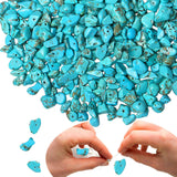 XIANNVXI Blue Turquoise, Beads Natural Chip Stone Beads 400Pcs Crystal Bead 5-8mm Irregular Healing Crystal Loose Rocks for DIY 