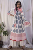 Gosriki Women'S Rayon Blend Straight Printed Kurta With Pant & Dupatta (Purri White-Gs_M_White_Medium),White,,B0DBM4HX2J