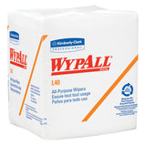 WypAll L40 Disposable Cleaning and Drying Towels (05600), Limited Use Towels, White, 12 Packs per Case, 56 Sheets per Pack, 672 