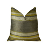 Plutus Brands Plutus Ocosingo Zest Handmade Throw Pillow, 24 X 24, Gray/Citrine/Ivory