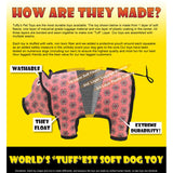TUFFY - World's Tuffest Soft Dog Toy - Ultimate Bone-Squeakers - Multiple Layers. Made Durable, Strong & Tough. Interactive Play
