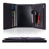 Folio Cover Compatible with Rocketbook Everlast Fusion, Cloth Fabric, Multi Organizer Men & Women Folder with Pen Loop/Phone Poc