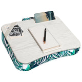LAPGEAR Designer Lap Desk with Phone Holder and Device Ledge Tropical Palm Leaves Fits up to 15.6 Inch Laptops Style No. 4