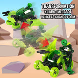 Zing Klikbot Megabots - Pack of Three - Green, Blue and Red - Toy Figures with Unique Accessories - for Kids 8 Plus