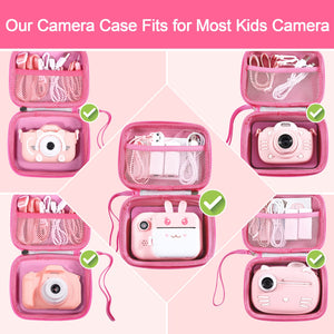 MINIBEAR Kids Camera Case Compatible Kids Camera, Case for Camera for Kids and Kids Action Camera Accessories, 6.1 x 4.9 x 3.4 i
