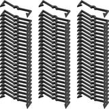 Mudder Pegboard Hook Locks Black Plastic Peg Locks Pegboard Hook Retainers Display Organizer Peg Board Clip Retainers Fit 1/4 In