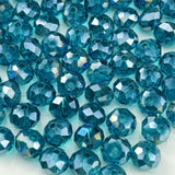 YHYPOCI 200pcs 6mm Crystal Glass Beads for Crafts Faceted Rondelle Glass Beads for Jewelry Making Crystal Spacer Beads for Neckl
