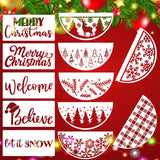 Christmas Stencils for Painting on Wood 12 Christmas Doormat Stencils Holiday Stencil Merry Christmas Believe Drawing Templates