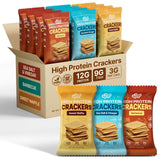 Healspot High Fiber Crackers Pure Plant Protein Chips, 9g Fiber, 12g Protein, Low Carb Keto No Sugar Snacks, High Protein Cracke