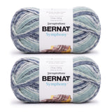 Bernat Symphony Sea Spray Yarn - 2 Pack of 225g/8oz - Wool Blend - 5 Bulky - 309 Yards - Knitting/Crochet