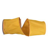 Reliant Ribbon 92975W-688-10F Dupioni Supreme Wired Edge Ribbon, 4 Inch X 10 Yards, Mustard