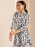 Libas Women'S Silk Blend Printed Straight Tunics (98165 White White Xl