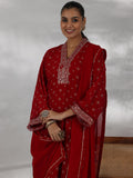 Libas Women'S Georgette Kurta Sets (48874_Red_M)