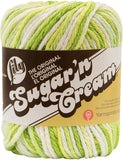 Lily Sugar N Cream The Original Ombre Yarn, 2oz, Gauge 4 Medium, 100% Cotton, Key Lime Pie Machine Wash & Dry