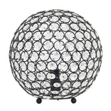 Lalia Home Elipse Medium 10' Contemporary Metal Crystal Round Sphere Glamourous Orb Table Lamp - Restoration Bronze