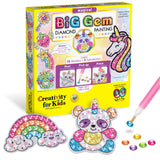 Creativity for Kids Big Gem Diamond Painting Kits: Magical Stickers and Suncatcher DIY Kit Diamond Art for Kids, Unicorn Gifts