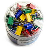 OIC Binder Clips Tub, Mini Clips, 9/16, Assorted Colors, Pack Of 60