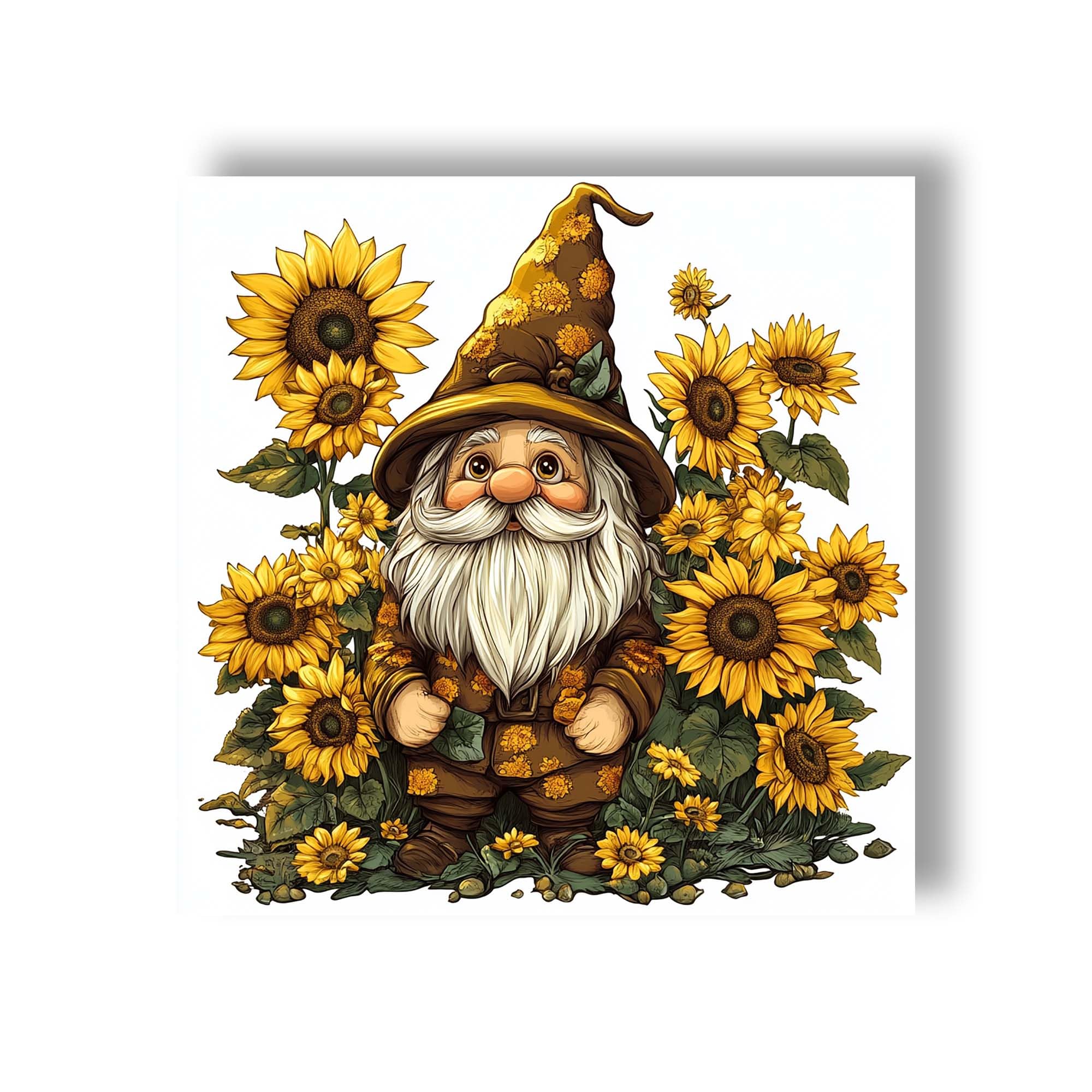 Wergund 5D DIY Diamond Art Dwarf, Diamond Art Kits for Adults Sunflower, Diamond Painting Full Drill Crystal Rhinestone Embroide
