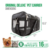 Sherpa Original Deluxe Travel Pet Carrier, Airline Approved & Guaranteed On Board - Black, Small