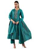 Libas Women'S Chanderi Silk Kurta Set (49433