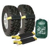 TRACGRABBER Tire Traction Device for Trucks & Large SUVs, Set of 2 -Made in the USA, Anti Skid Emergency Tire Straps to Get Unst