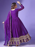 Wedani Georgette Anarkali Kurta For Women Purple,Purple,S,,,