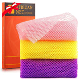 1 Pcs African Net Bath Sponge | Long Loofah Body Scrubber & Exfoliating Towel | Shower Sponge for Men & Women | Bathing Scrubber