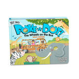 Melissa & Doug Childrens Book - Poke-A-Dot: The Wheels on the Bus Wild Safari (Board Book with Buttons to Pop)